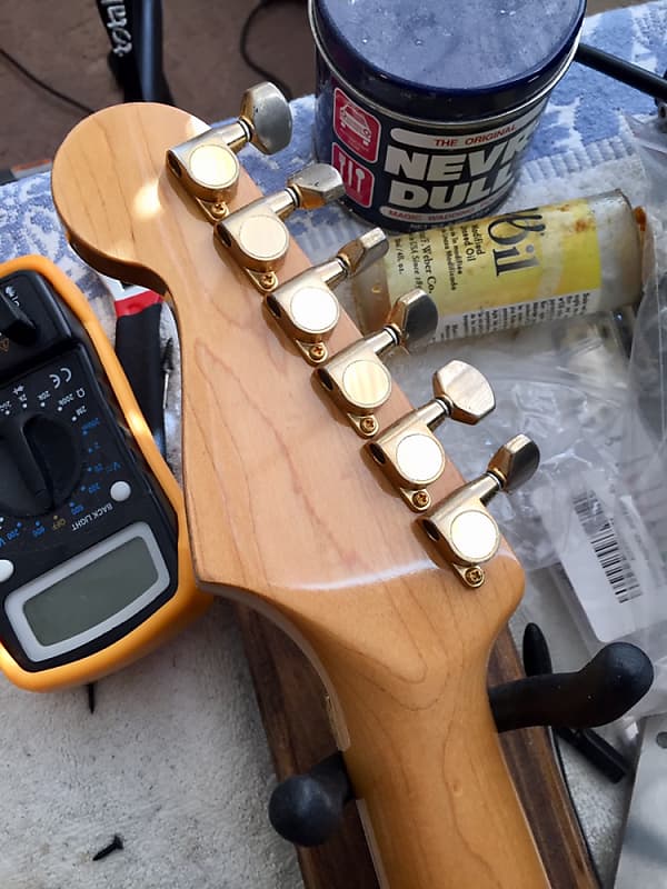 Tokai Custom Edition SD653 1980s White/Gold | Reverb