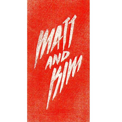 Matt And Kim - Lightning Ltd Ed New RARE Band Logo Sticker! Indie Dance Pop Rock Electronic