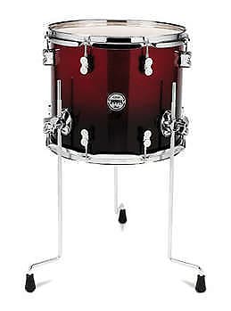 PDP Concept Maple 12x14 Tom - Red to Black Fade image 1