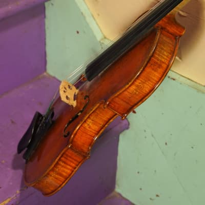 2000s Unmarked Faux-Vuillaume 4/4 Violin w/Antiqued Finish (VIDEO! Ready to Go) image 13