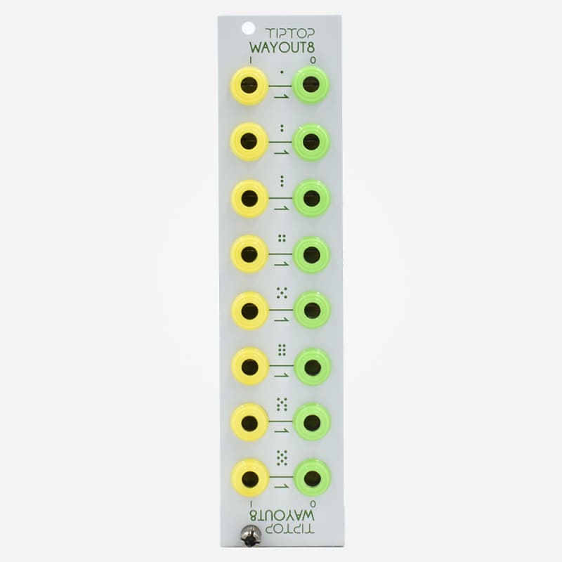 Tip Top Audio WAYOUT8 (White Panel) Eurorack 8-Channel Grounded I/O Interface Module image 1