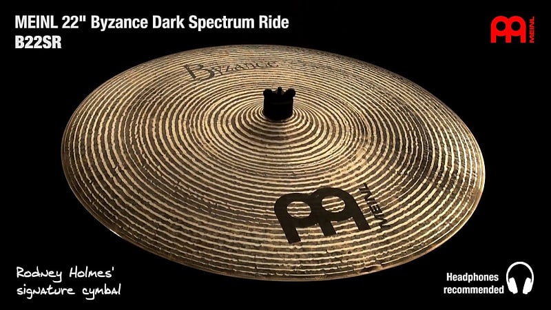 Meinl Byzance Dark Spectrum Ride Cymbal 22 image 1
