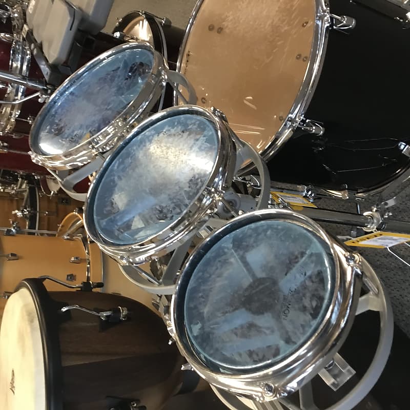 Gammon Rototoms 6" 8" and 10" w/ Stand Reverb