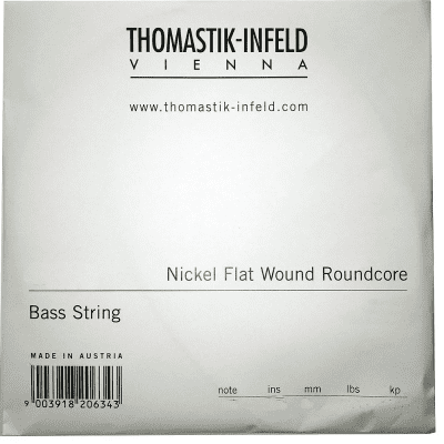 Thomastik-Infeld JF34003 Jazz Flat Wound Nickel Roundcore Bass Guitar String - C (.33)