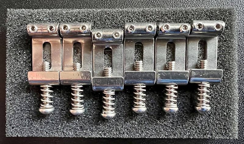 KTS titanium Strat bridge saddles (PR-14 / 1682C) | Reverb