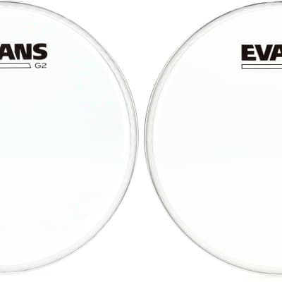 Evans G2 Clear Drumhead - 8 inch  Bundle with Evans G1 Clear Drumhead - 8 inch image 1