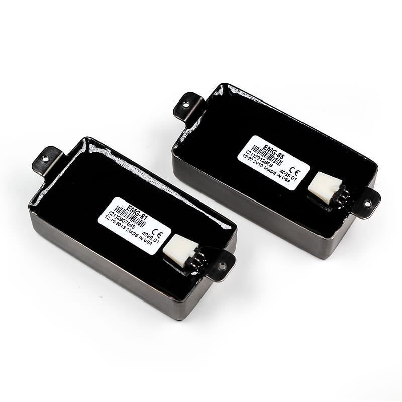 EMG 81 85 Set Brushed Black Chrome | Reverb