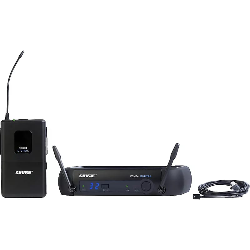 Shure PGXD14/93 Wireless Microphone System with WL93 Lavalier (Band X8: 902 - 928 MHz) image 1