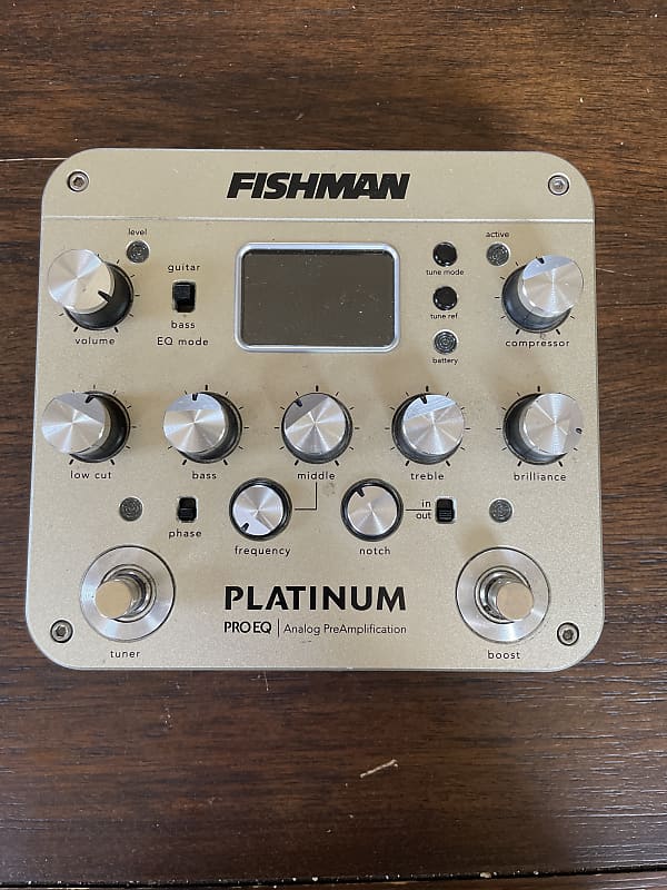 Fishman Platinum Pro EQ - Brushed Metal | Reverb