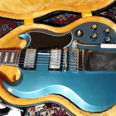 Gibson Custom Shop Murphy Lab '64 SG Standard Reissue with Maestro - Light Aged Pelham Blue !! for sale