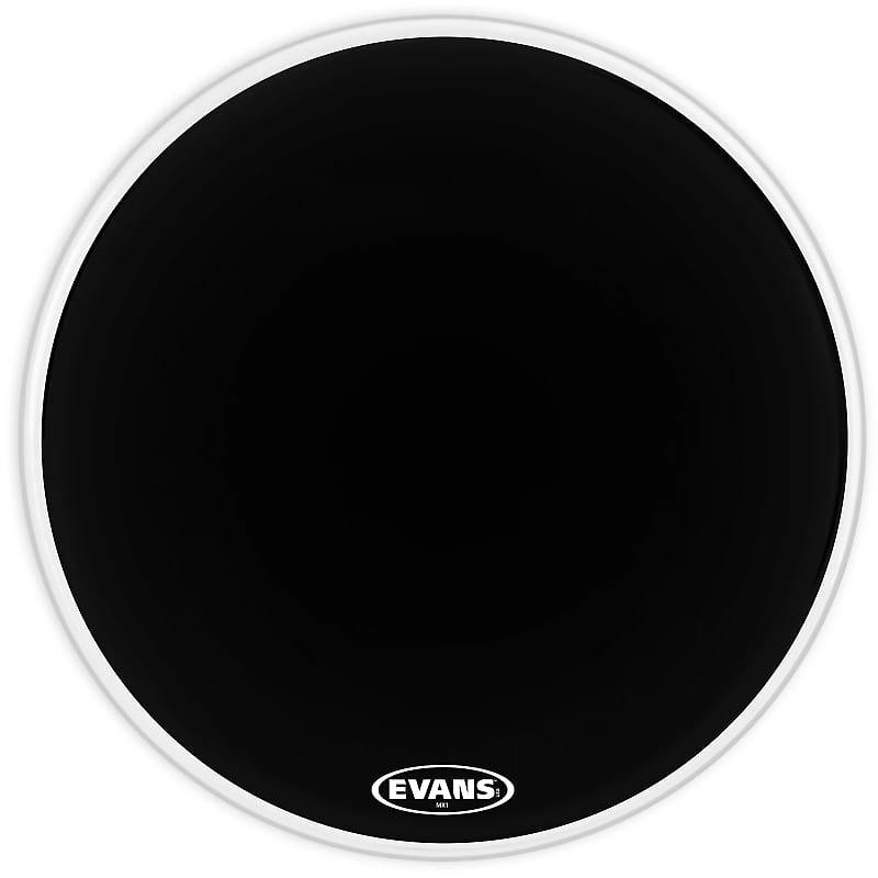 Evans BD32MX1B MX1 Black Marching Bass Drum Head - 32" image 1