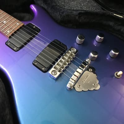 Ibanez Musician MC-100 custom 1977 Metallic custom nascar blue / purple expensive paint made in Japan in very good- excellent condition with hard case image 9