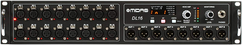 Midas Venice DL16 16-Input, 8-Output Stage Box image 1