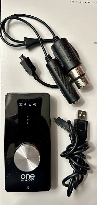 Apogee ONE 1x2 24-Bit 48kHz Portable USB Audio Interface 2010s - Black image 1