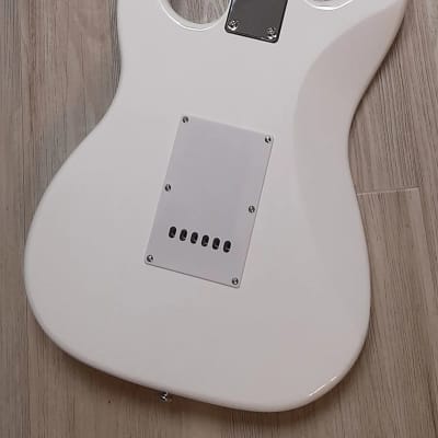 2024 Elite® Stratocaster Gilmour Style Guitar Turbo w/ MOD White Classic Strat SSS image 4