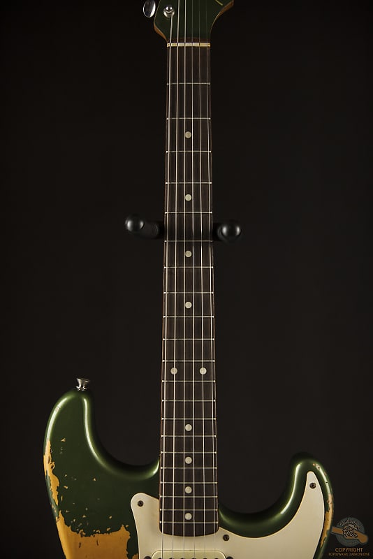 ギター OliveGreen RelicLaquerFinishStratocaster Fender Custom Shop NoNeck '60 Stratocaster Heavy Relic Olive