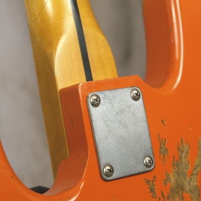 Luthier made Jazz Bass 2020 Aged Capri Orange image 18