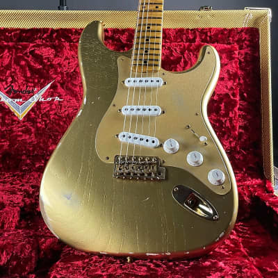 Fender Custom Shop Limited Edition '55 Bone Tone Stratocaster- Aged HLE Gold (7lbs 12oz) image 18