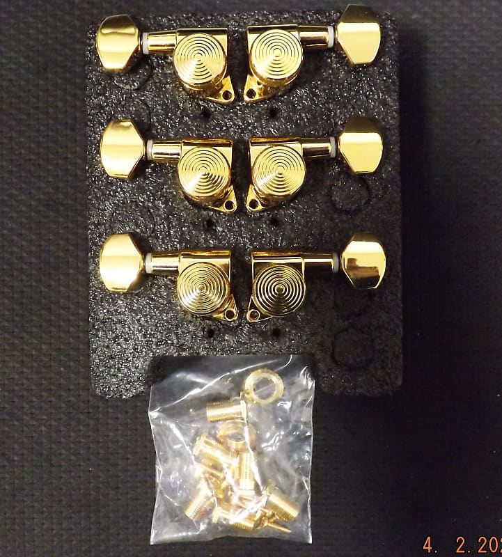 Harley Benton Locking Tuners 3R/ 3/L Gold Gold Reverb