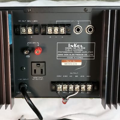 Inkel  848-A  250 Watts Vintage Mono block from the 80s (Price indicated for the pair) image 6
