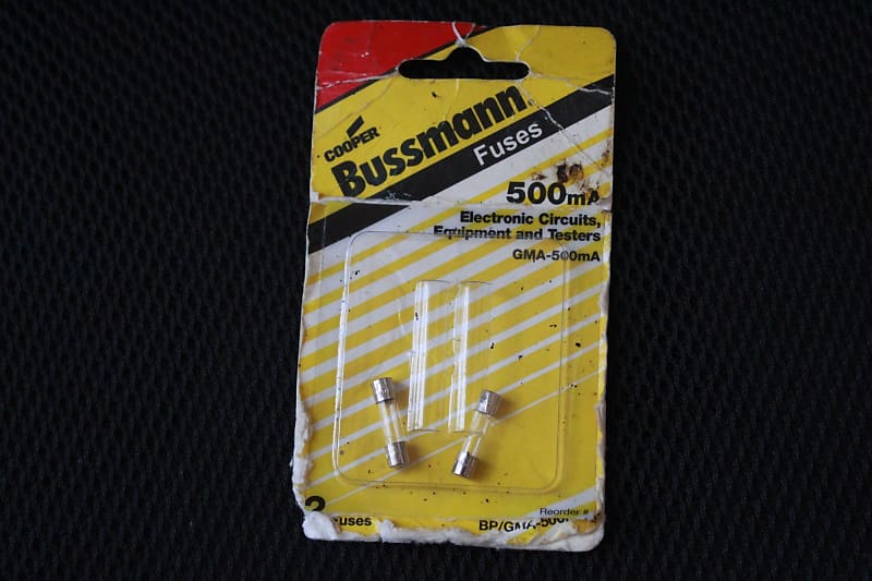 Cooper Bussmann 500mA Fuses 2 Pack GMA-500mA image 1