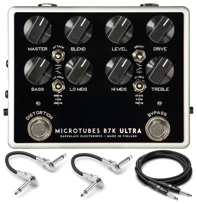 New Darkglass Microtubes B7K ULTRA V2 w/ Aux-In Analog Bass Guitar Preamp  Pedal