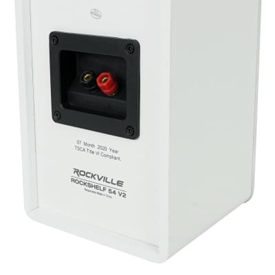 Rockville BluTube Amplifier Home Receiver+5.25" White Bookshelf Speakers+8" Sub image 3