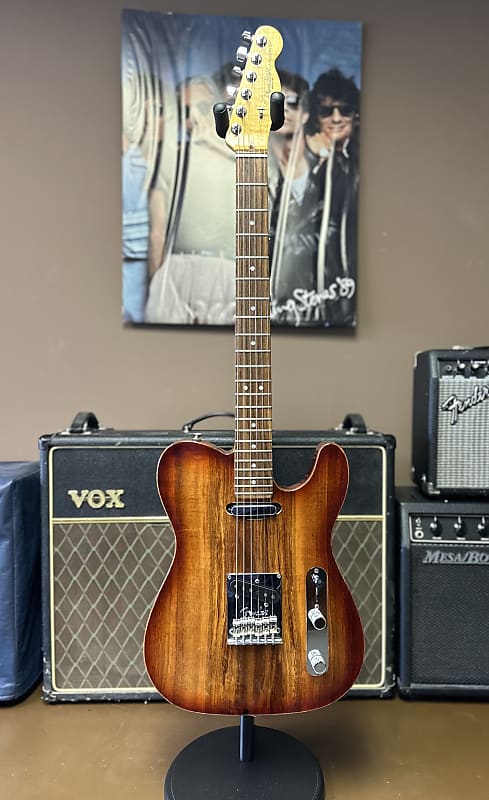 Fender American Select Carved Top Koa Telecaster 2012 - Sienna Edge Burst image 1