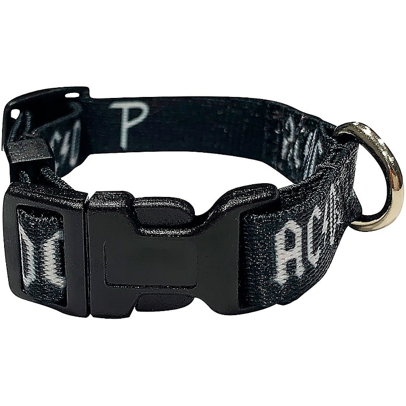 Perri's ACDC Logo Dog Collar Black/White X-Small | Reverb