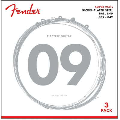 Fender  FENDER Strings Pure Nickel Wound Ball End 150L 9-42 - corde per chitarra 3 mute for sale