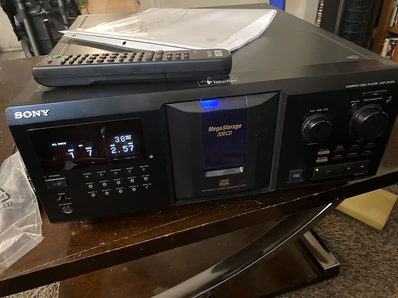 Sony 300 cd changer Cdp cx355 2009 Black Reverb
