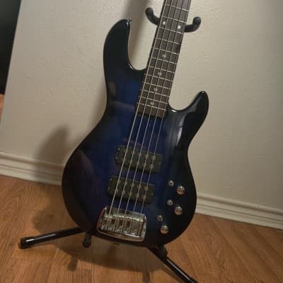G&L Tribute Series L-2500 5-String Bass with Rosewood Fretboard 2010s - Blueburst for sale