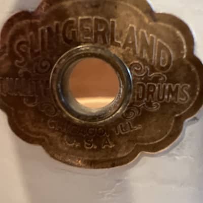 Slingerland  Vintage snare drum with Cloud badge 1928-1941 this cloud badge was used  Wood image 3