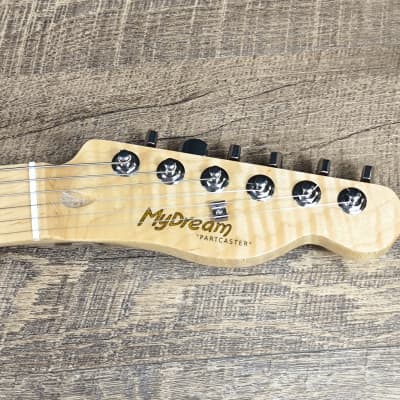 MyDream Partcaster Custom Built - Black & White Thinline Quarter Pound image 4