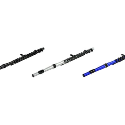Nuvo Student Plastic Flute 2.0 - Silver/Black | Reverb