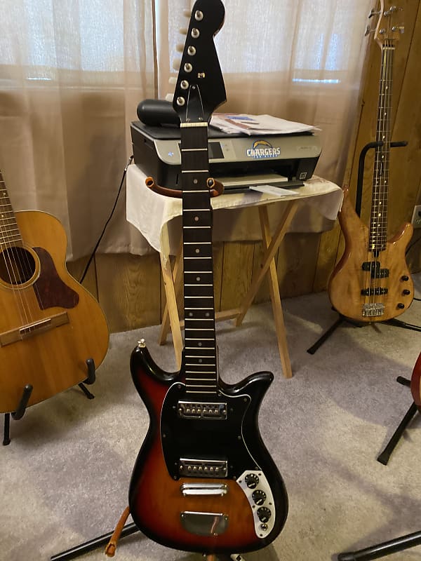 Teisco Model 559-1405, Sunburst, 1960's, Electric Guitar>>>> | Reverb