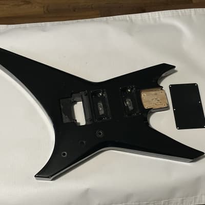 2000's Made in Japan Jackson Warrior WRMG Black Guitar Body Floyd Tremolo Ready