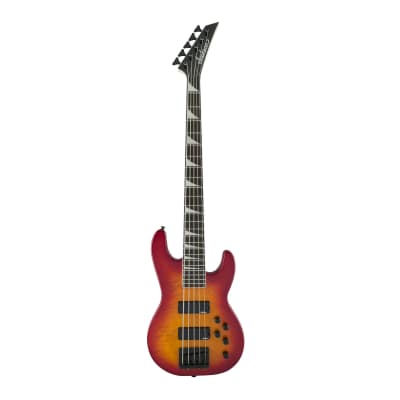 Jackson JS Series Concert Bass JS3VQ 5-String Electric Guitar with Amaranth Fingerboard (Right-Handed, Cherry Burst) for sale