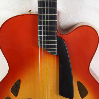 RARE 2008 D'Aquisto DA-TD Teardrop Acoustic Archtop Guitar (MIJ Aria / Terada) Cherry Sunburst, w/Case image 11
