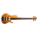 Cort A5 Plus SC 5-String Bass, Panga Panga Fretboard, Amber Open Pore