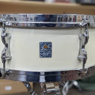 Premier 5.5" x 14" Olympic Snare Drum 60's White image 3
