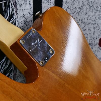 Fender Custom Shop 1968 Thinline Telecaster with Bigsby 1-Piece Kalamazoo Mahogany Body Journeyman Relic Aged Natural 6.95 lbs image 13