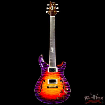Paul Reed Smith PRS Private Stock # 10383 Quilt Top McCarty 594 Hollowbody II Piezo Brazilian Rosewood Fingerboard Indian Ocean Sunset image 3
