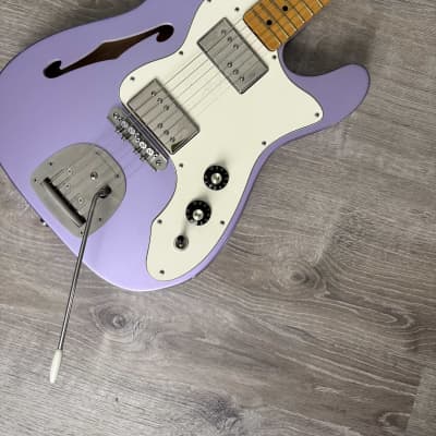 MJT Thinline Deluxe Telecaster style Lilac image 2