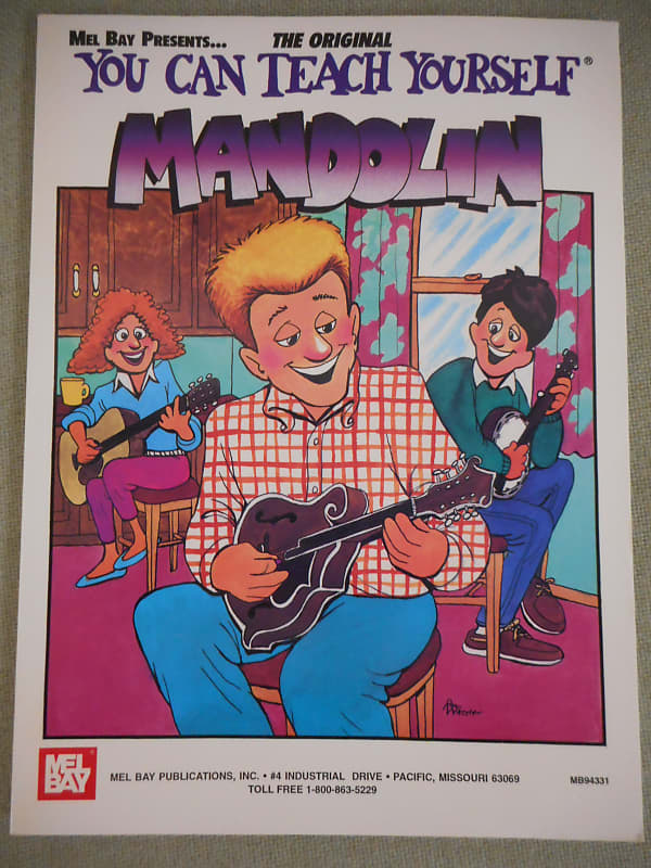 Mel Bay You Can Teach Yourself Mandolin Book Mid 2000's | Reverb