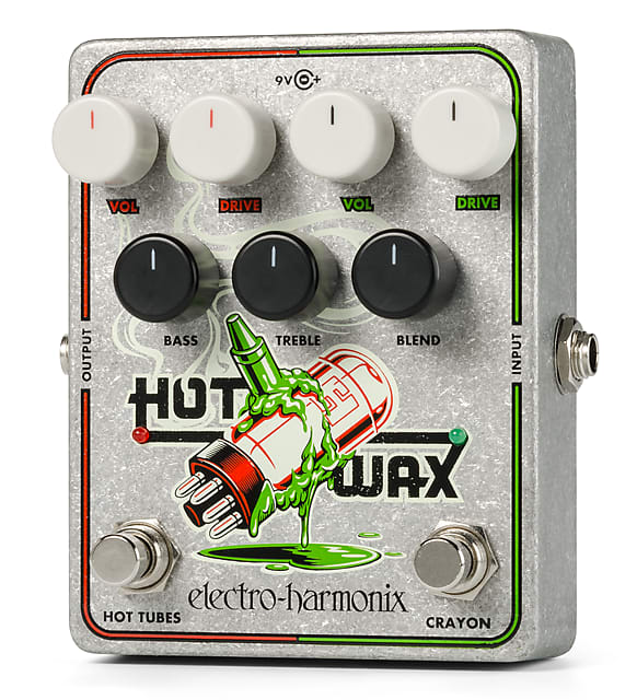 New Electro-Harmonix EHX Hot Wax Hot Tubes Crayon Dual Overdrive Effect Pedal! image 1