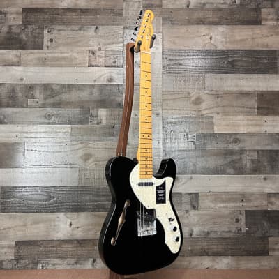 Fender Vintera II '60s Telecaster Thinline - Maple Fingerboard - Black w/ Fender Gigbag image 2