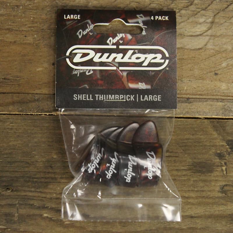 Dunlop Shell Large Thumbpicks, 4-Pack image 1
