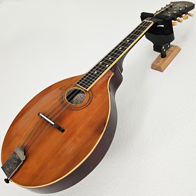 1913 The Gibson A-1 Mandolin Pumpkin Top Vintage Natural Acoustic Guitar image 1