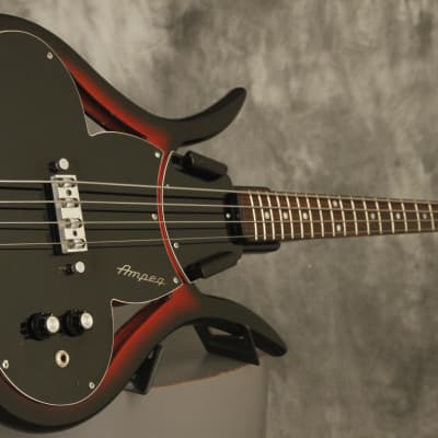'67 Ampeg ASB-1 Scroll "DEVIL BASS" Cherry-Red restored by Bruce Johnson image 12